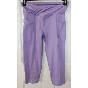 Earth Yoga Lavender High Waist Capri Leggings